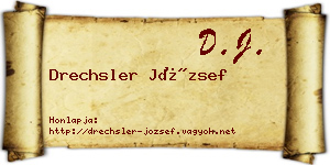 Drechsler József névjegykártya